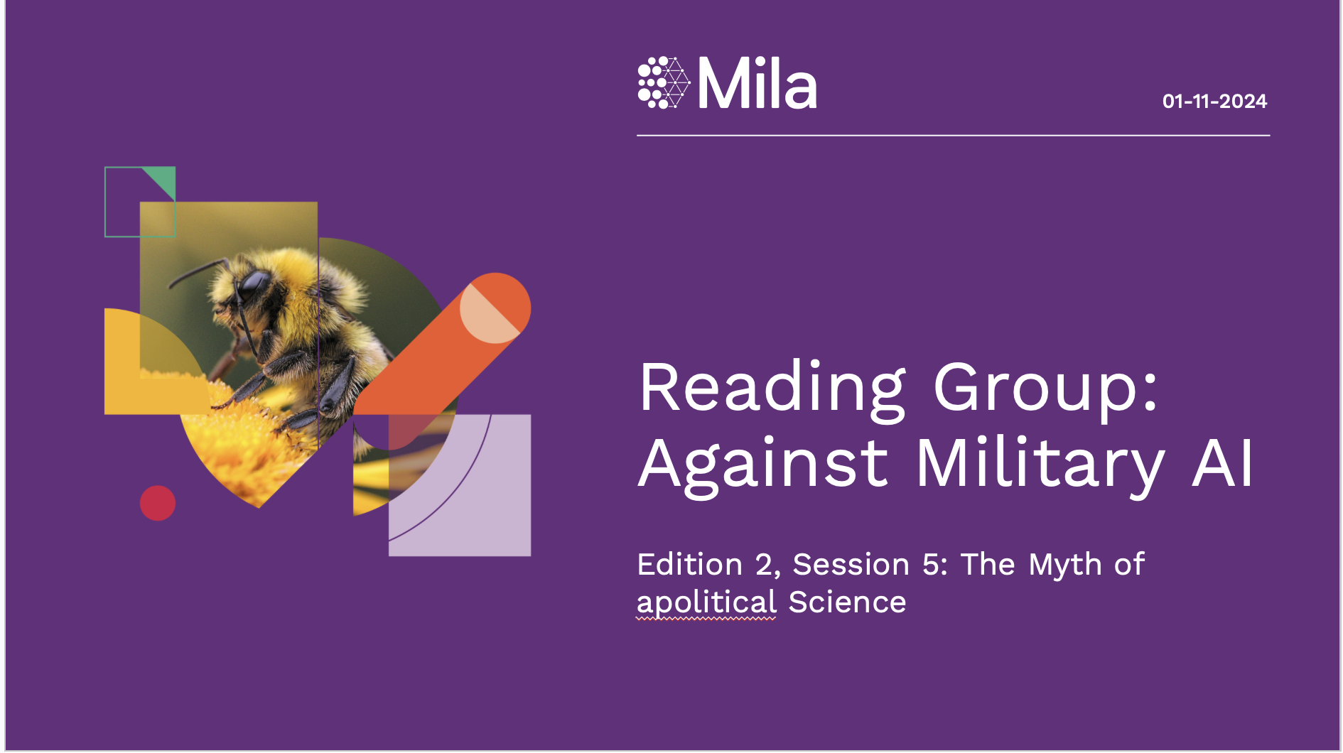 Against Military AI Reading Group -  The myth of apolitical science